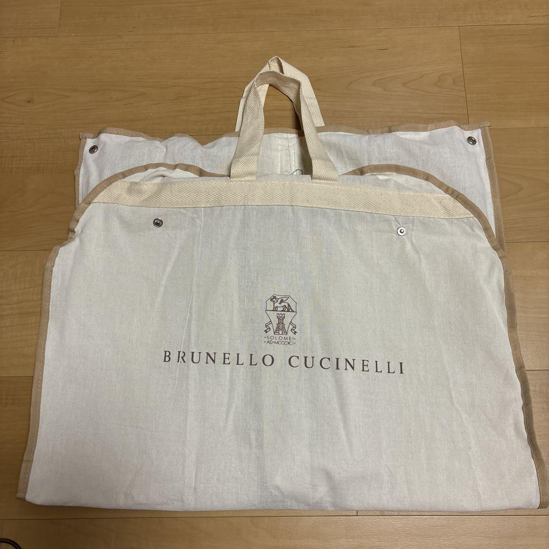 BRUNELLO CUCINELLI グレー レザー・スウェード風ジャケット