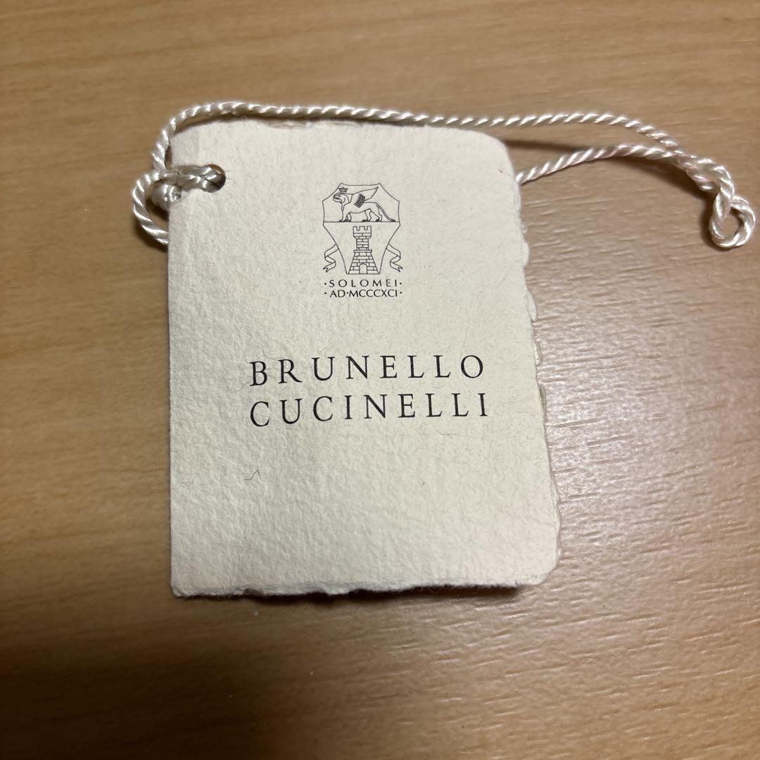 BRUNELLO CUCINELLI グレー レザー・スウェード風ジャケット