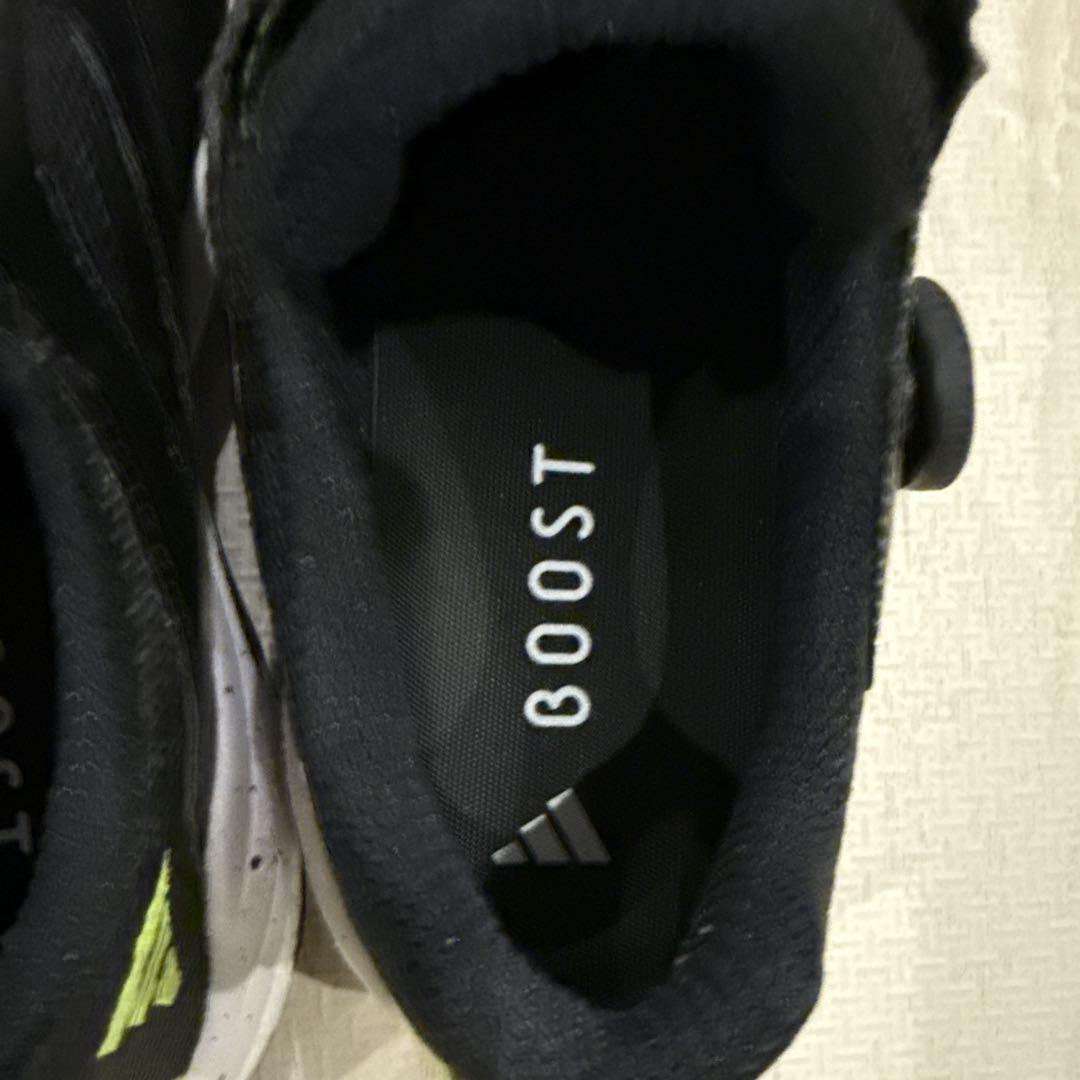 adidas BOOST ゴルフシューズ ブラック/イエロー adidas BOOST ゴルフシューズ ブラック/イエロー メンズウェア