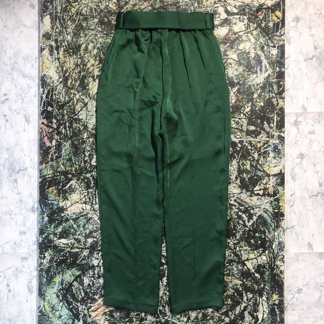 Ameri（アメリ）の「MEDI VINTAGE SATIN PANTS（スラックス