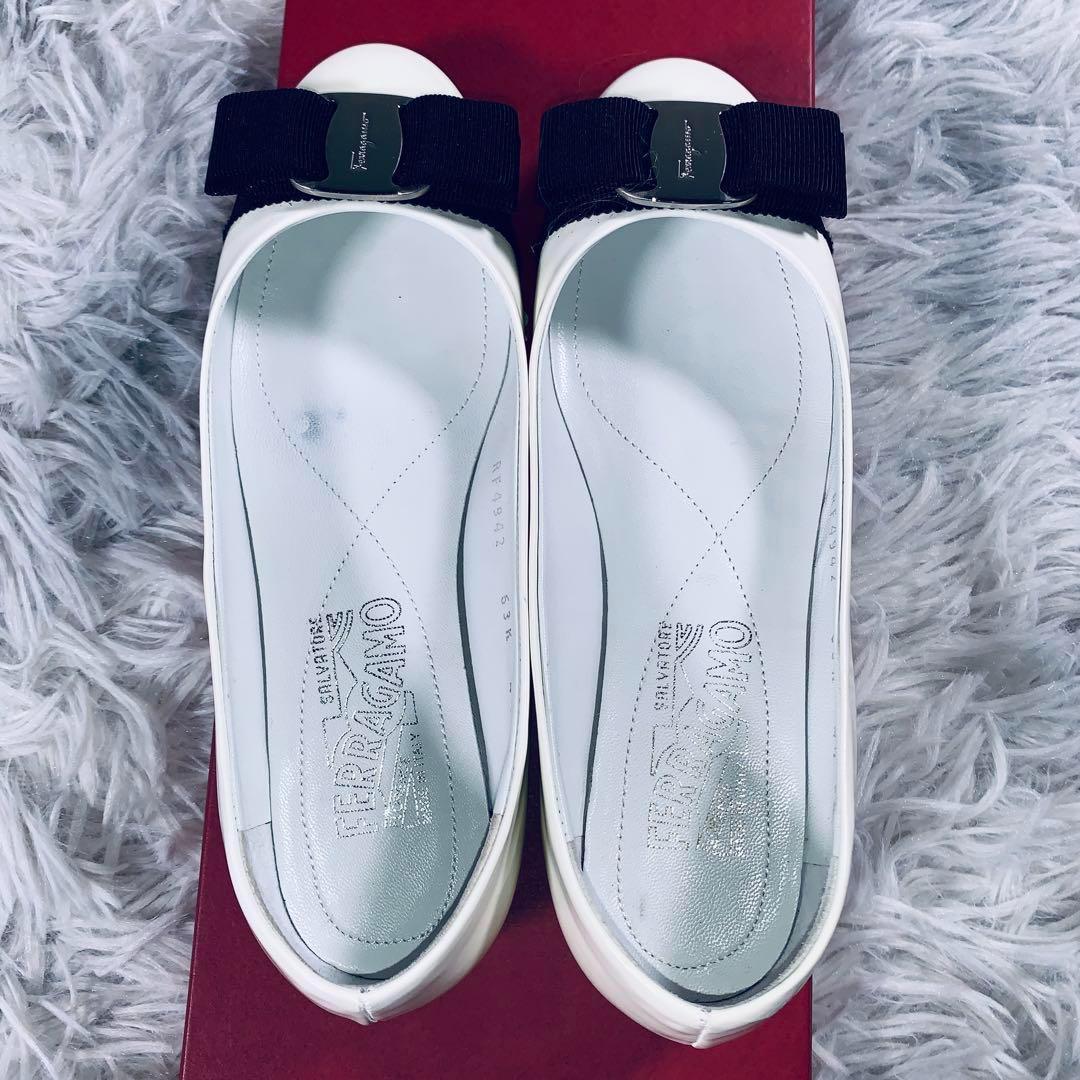 NANA55Salvatore Ferragamo【22.0】バレエシュー