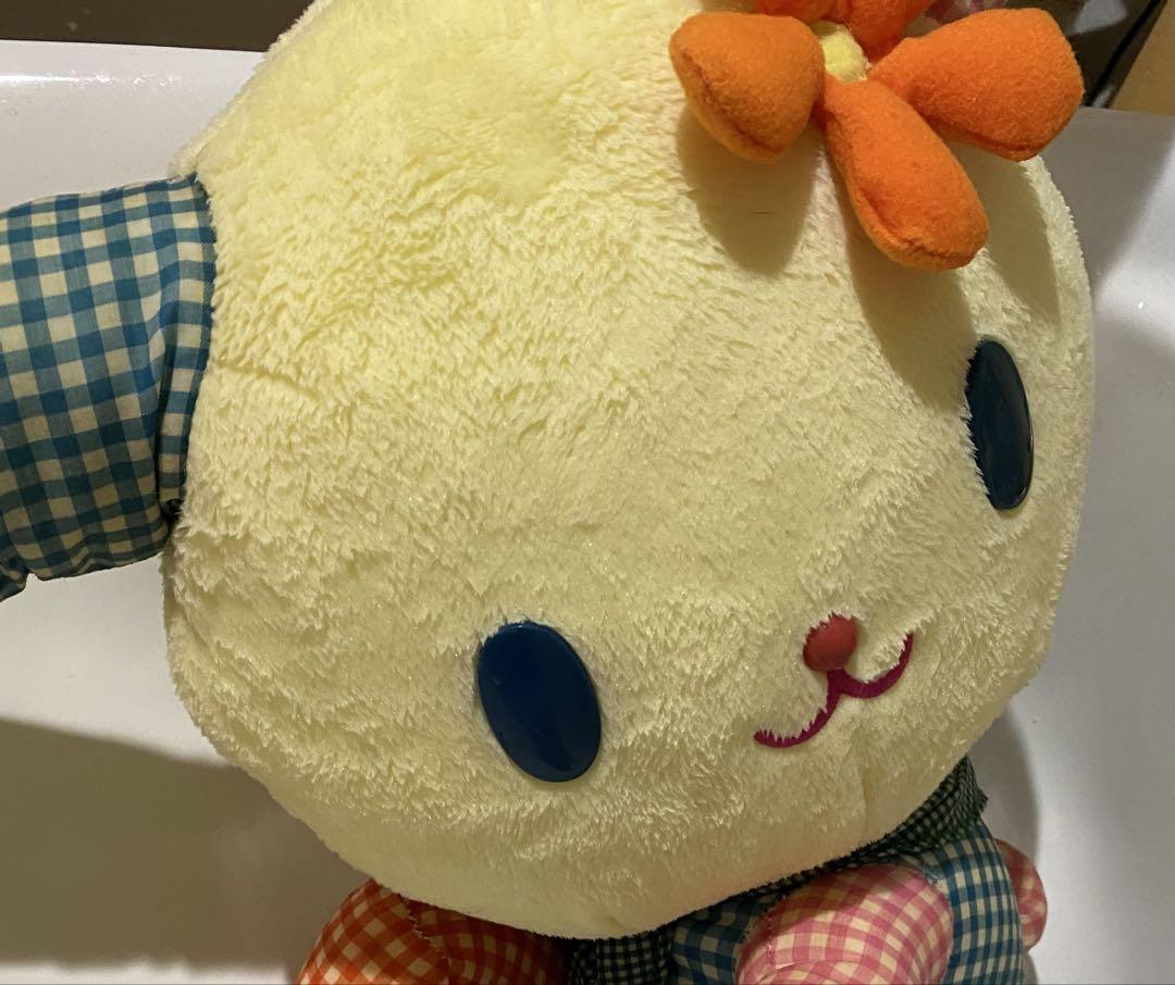 サンリオ賞 sanrio ウサハナ Big チェック ぬいぐるみ レア 希少