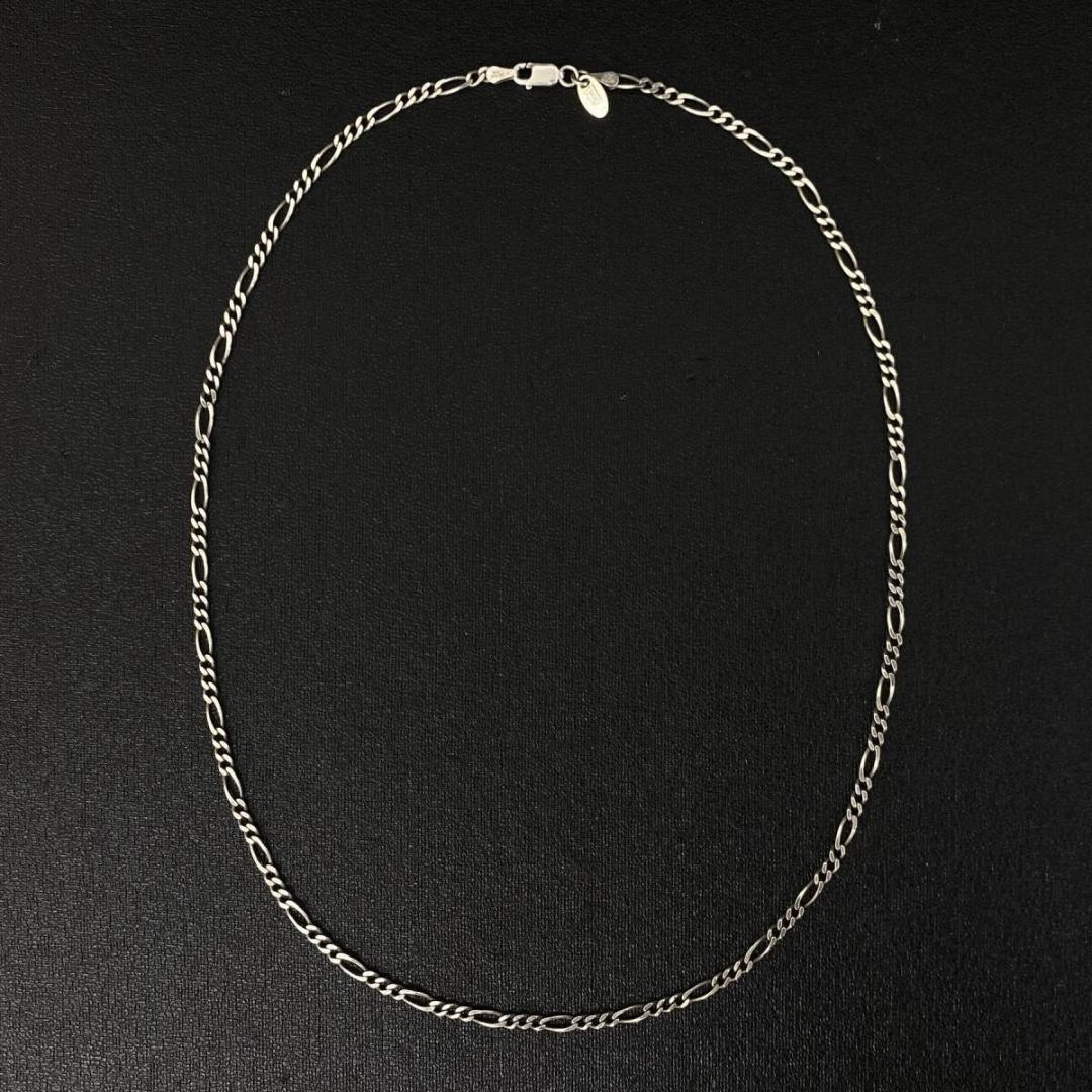 美品 SAAD シルバー フィガロ 喜平 チェーン ネックレス 50cm