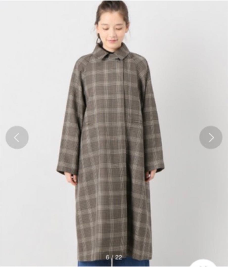 JOURNAL STANDARD ウーステッド チェックオーバーコート