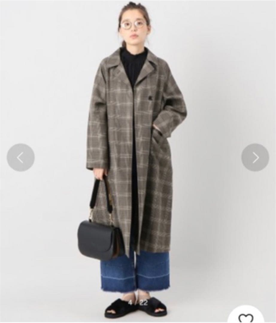 JOURNAL STANDARD ウーステッド チェックオーバーコート