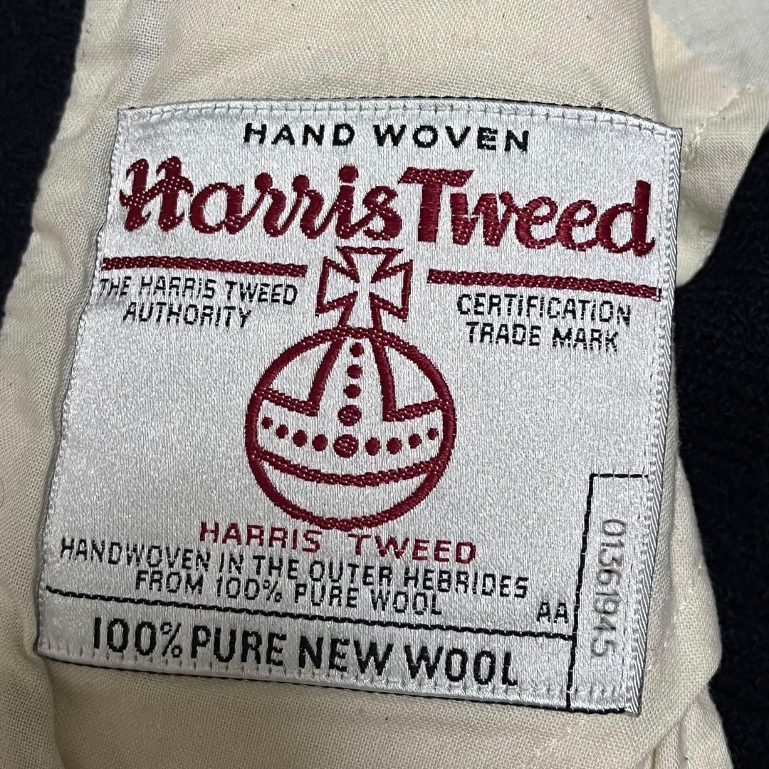 ビームス ハリスツイード テーラードジャケット ブレザー 日本製 美品 S ビームス ハリスツイード テーラードジャケット ブレザー 日本製 美品 S