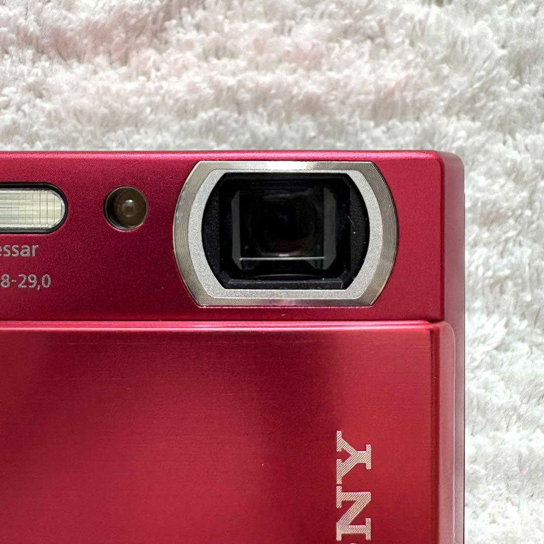 美品【動作品】SONY ソニー Cyber-Shot DSC-T300 レッド - メルカリ