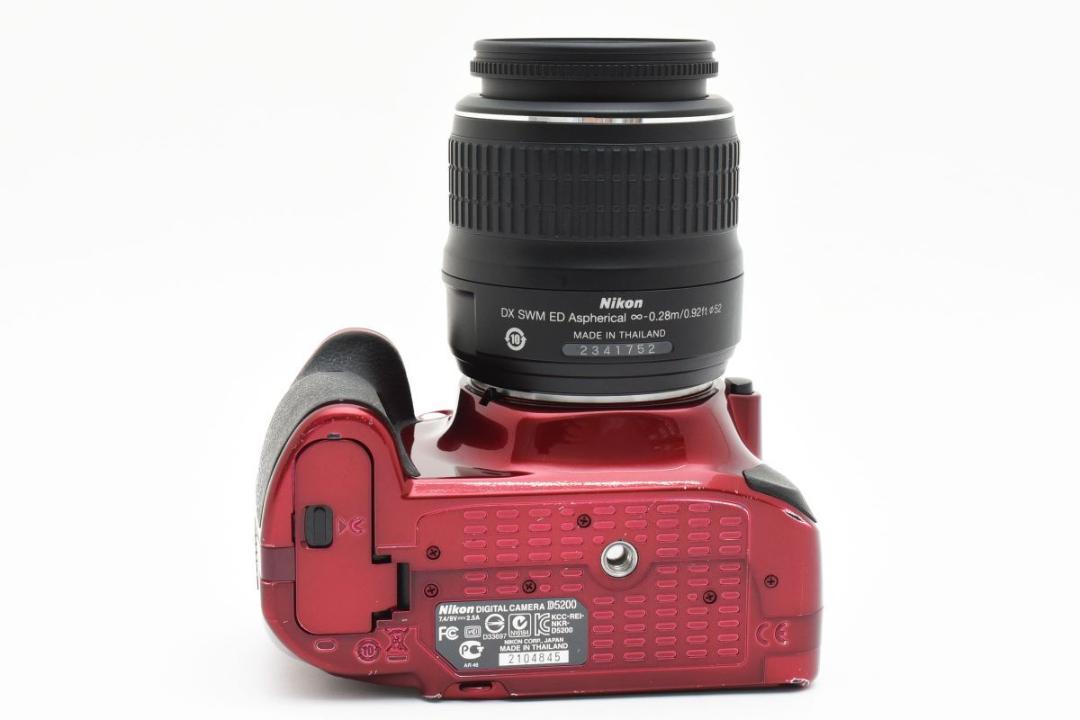 【大人気カラー】 Nikon ニコン D5200 デジタル一眼カメラ レッド