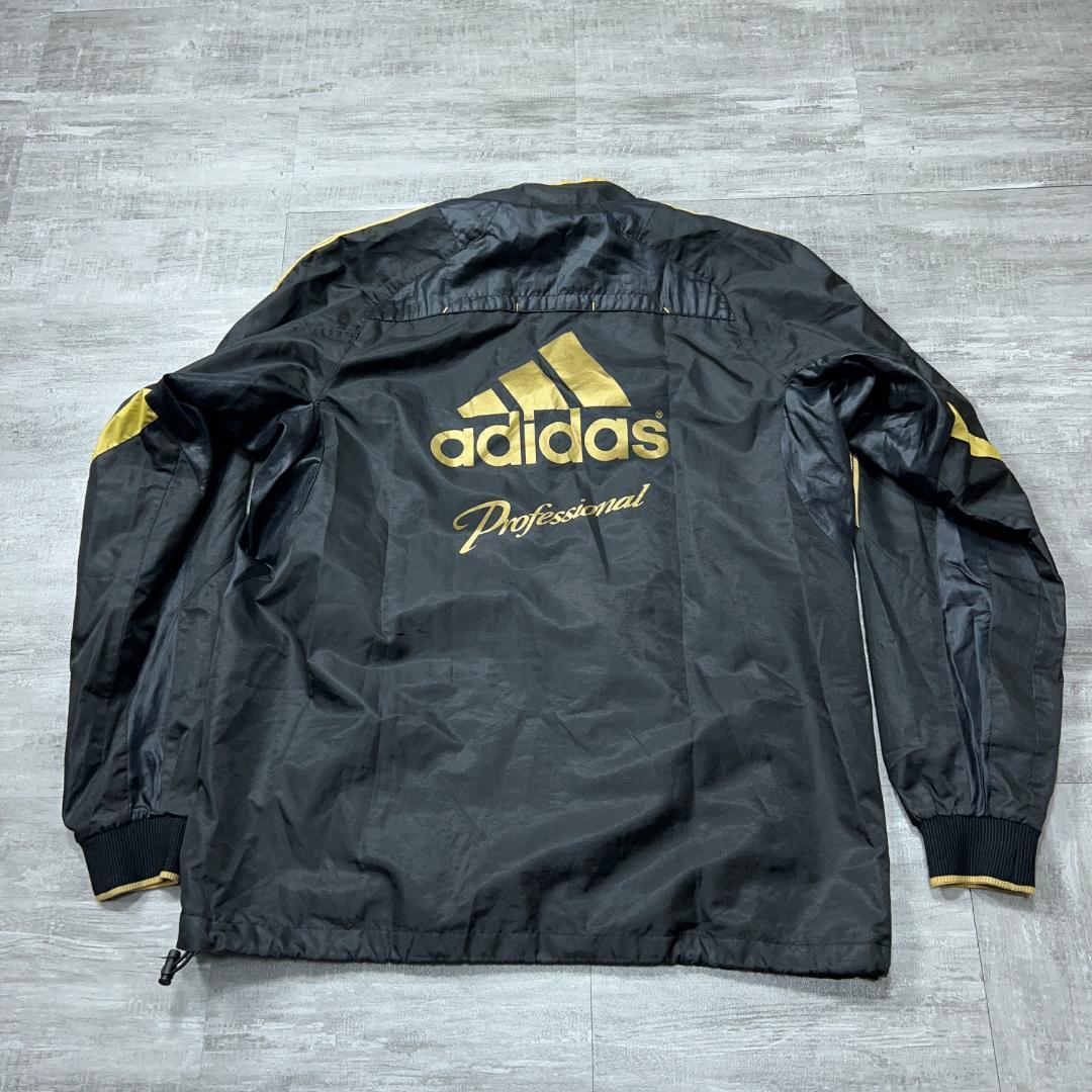 美品 Adidas Pro アディダスプロ ウィンドブレーカー M 黒 野球