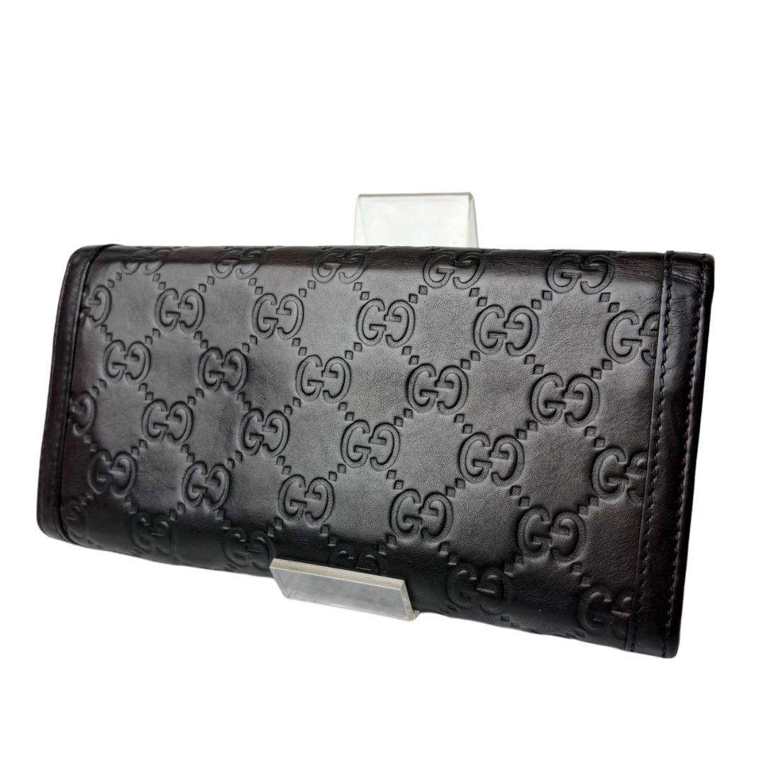 06 美品 GUCCI インターロッキング シマ 長財布 二つ折り財布 wj6 59 美品 GUCCI 長財布 シマ インターロッキング 二つ折り財布