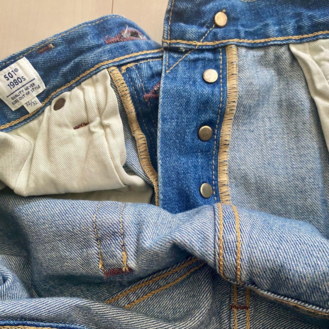 Levi's 80'S 501®ミディアムインディゴ BLU WEAVE 日本製