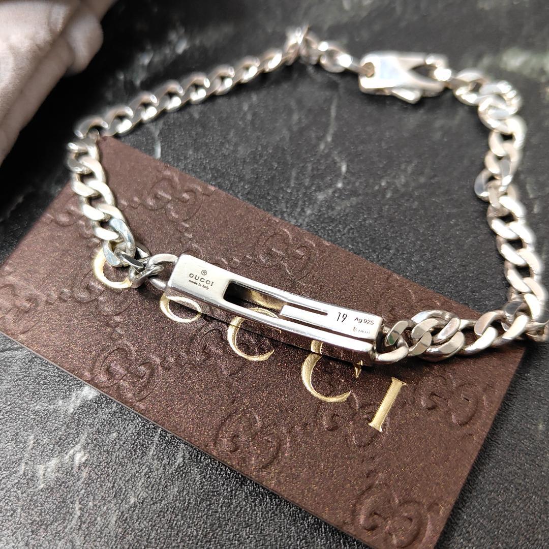 GUCCI グッチ ブレスレット Gロゴ Ag925/シルバー925 喜平