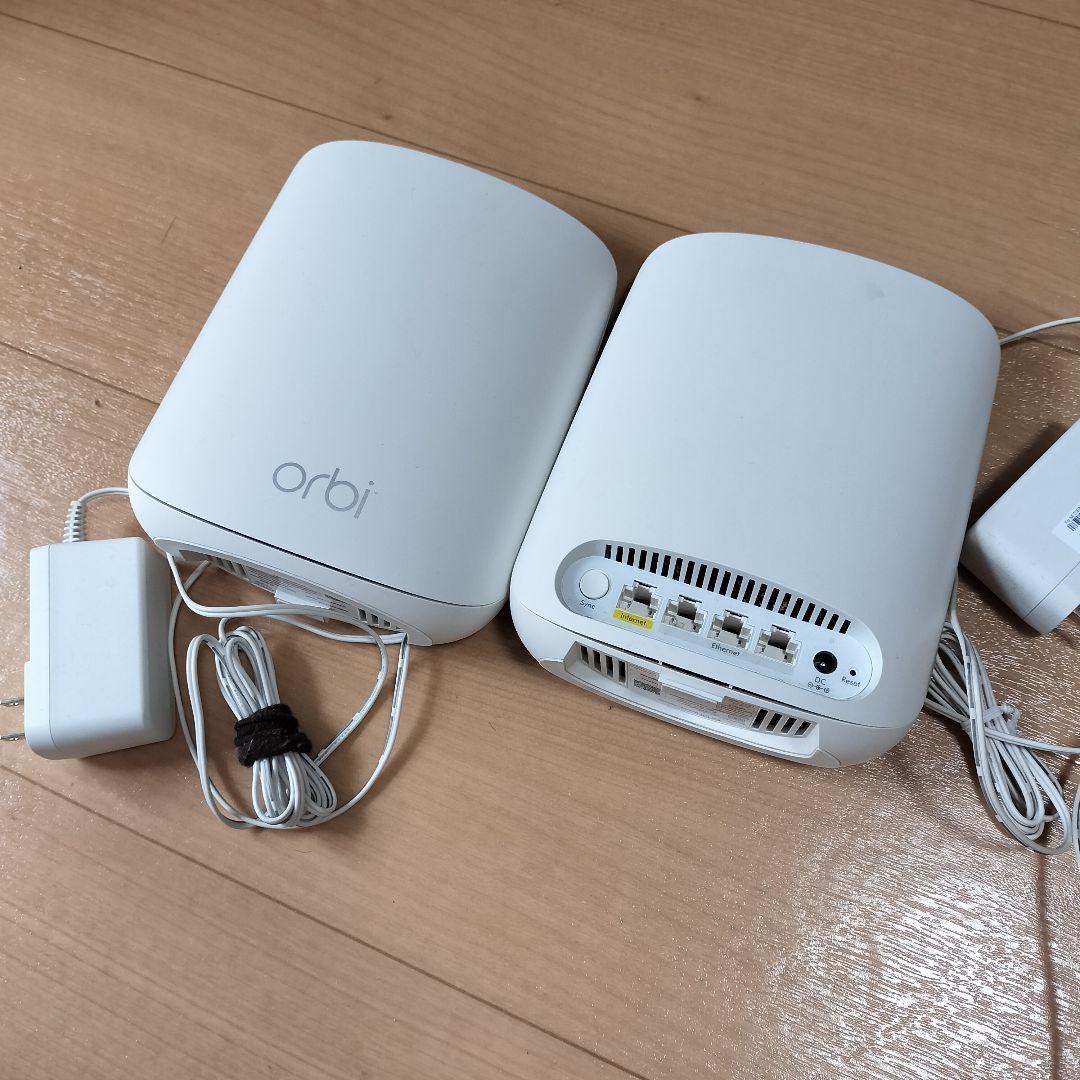 Netgear Orbi RBR350 メッシュWi-Fi ルーター　ネットギア Netgear Orbi RBR350メッシュWiFiルーター - メルカリ