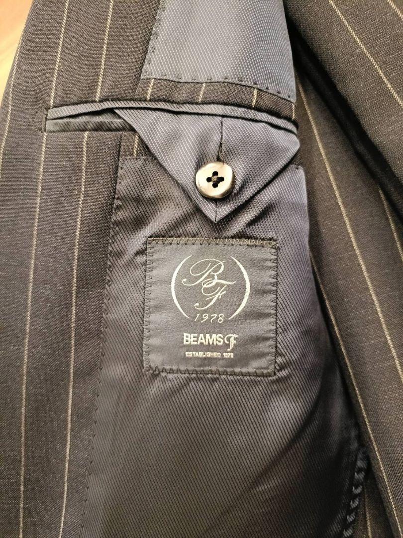 【美品】beams f ビームスエフ　ネイビースーツ　サイズ46