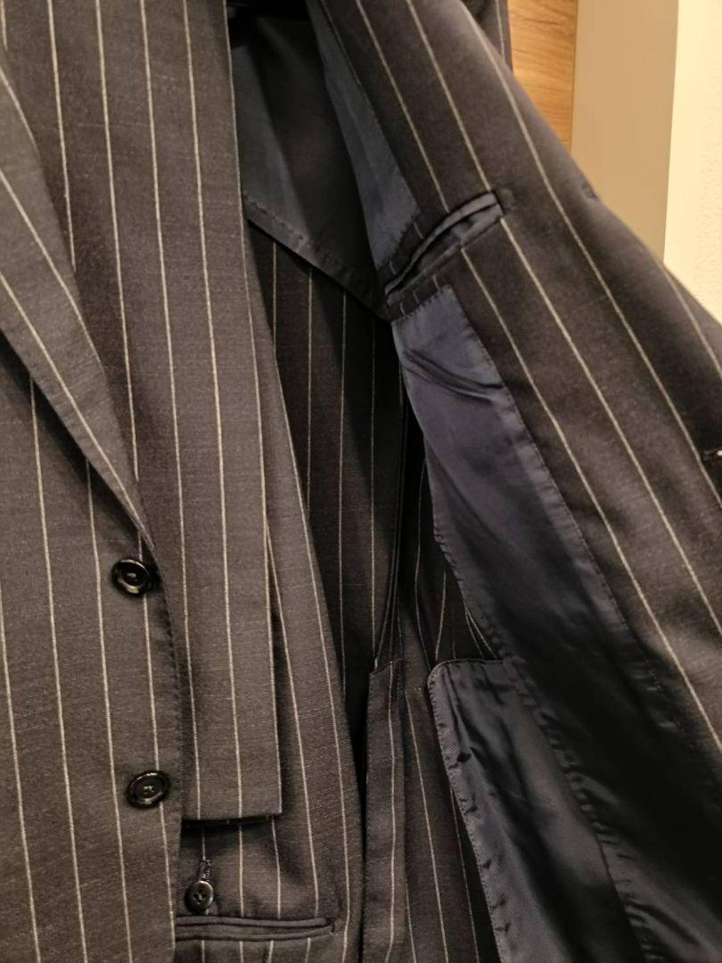 【美品】beams f ビームスエフ　ネイビースーツ　サイズ46