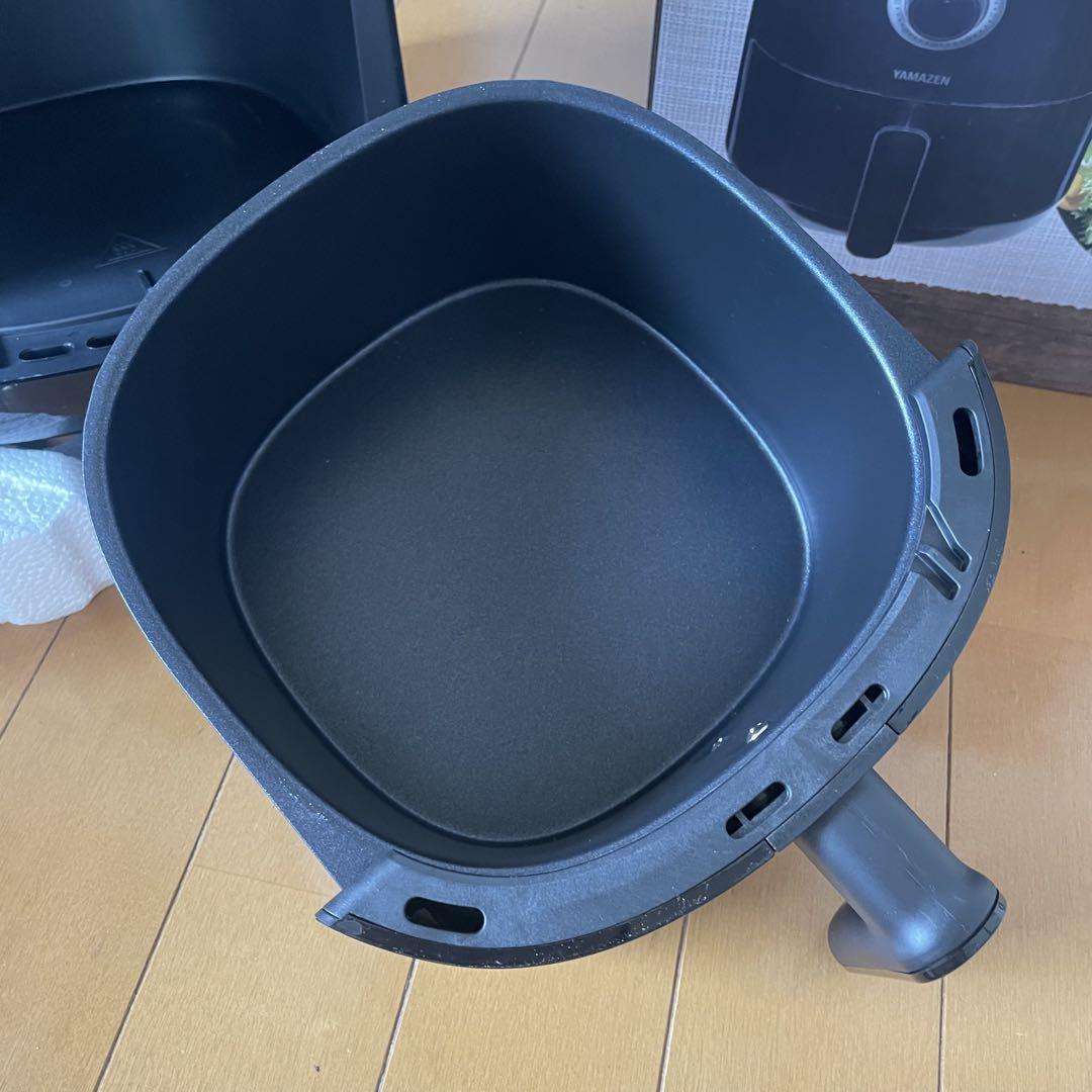 【美品】山善 エアーフライヤー YAF-C120 ブラック ノンフライヤー