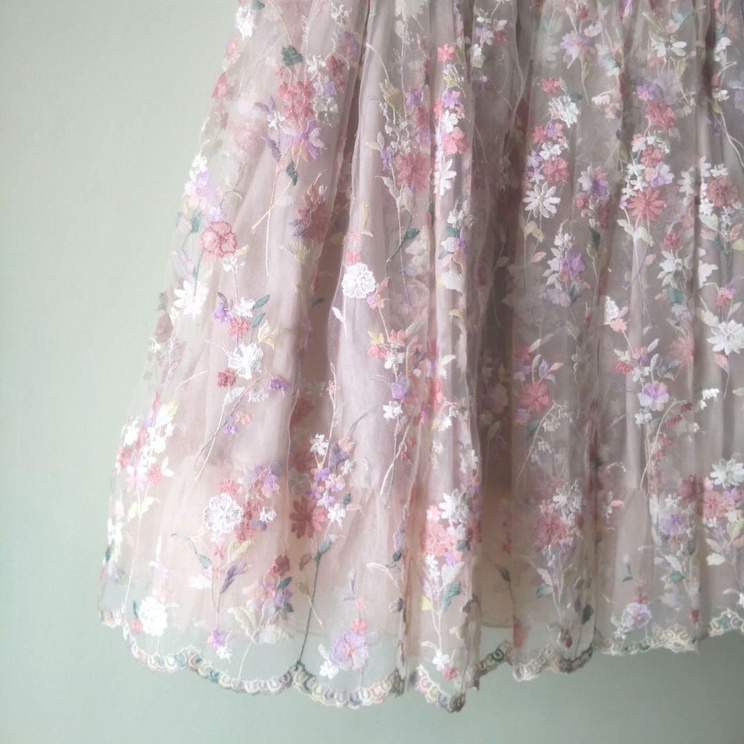 tocca 花柄刺繍 ドレスワンピース 120 - メルカリ