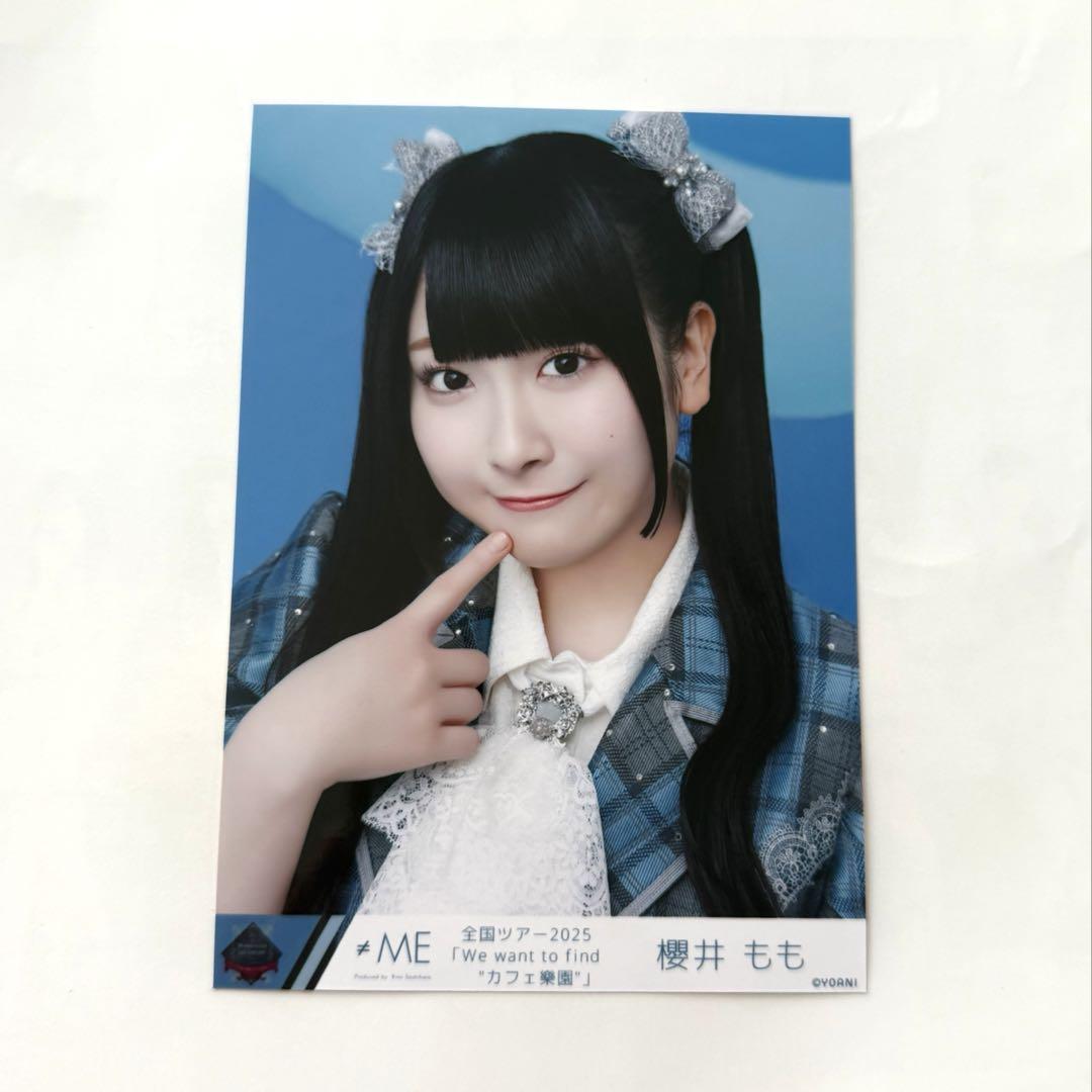 ノイミー 生写真 全国ツアー衣装① 櫻井もも 直筆 チュウ ≠ME ノイミー 全国ツアー2025 生写真 櫻井もも 直筆 ウエスタン