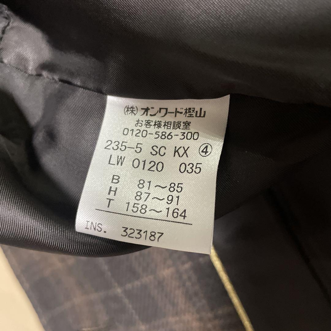 【マイケルコース】ウール100% チェック柄　ロングコート　4