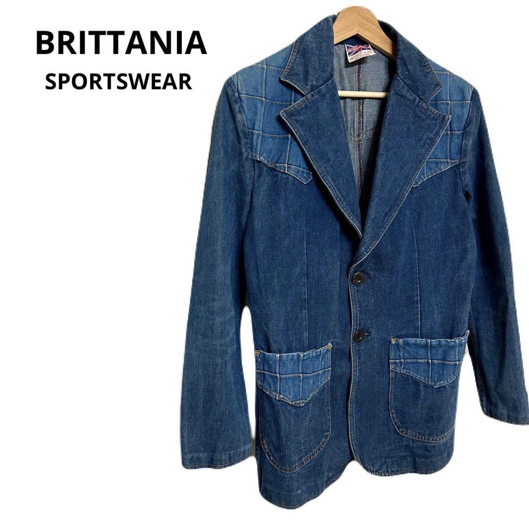 入荷なう BRITTANIA SPORTSWEAR テーラードデニムジャケット ビンテージ ジャケット・アウター