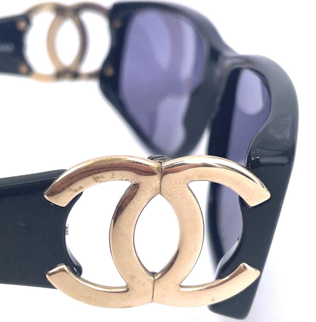 美品 CHANEL シャネル ヴィンテージ ココマーク サングラス ブラック
