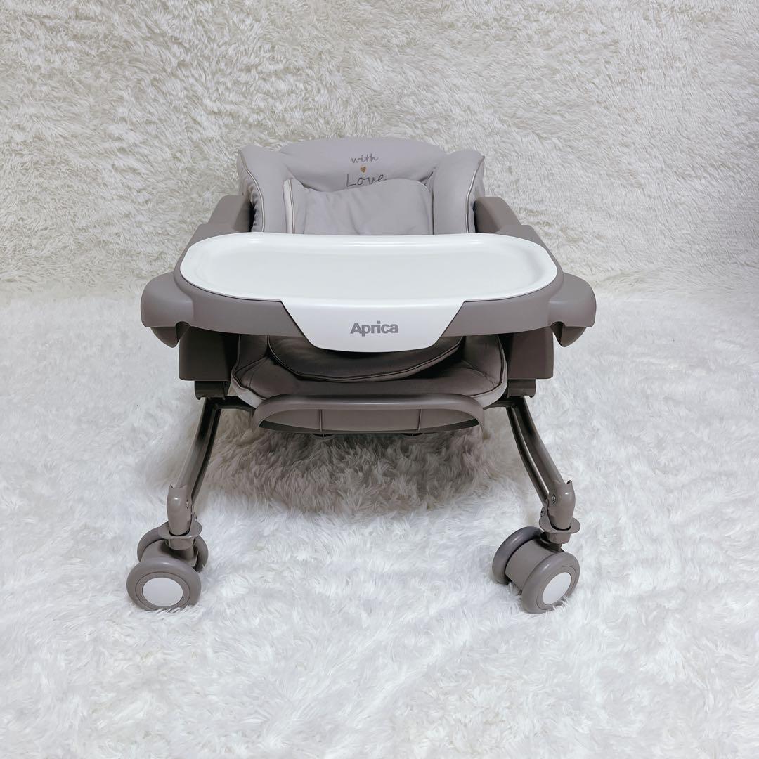 [美品】　Aprica アップリカ　ユラリズムスマートプレミアム　ハイローチェア