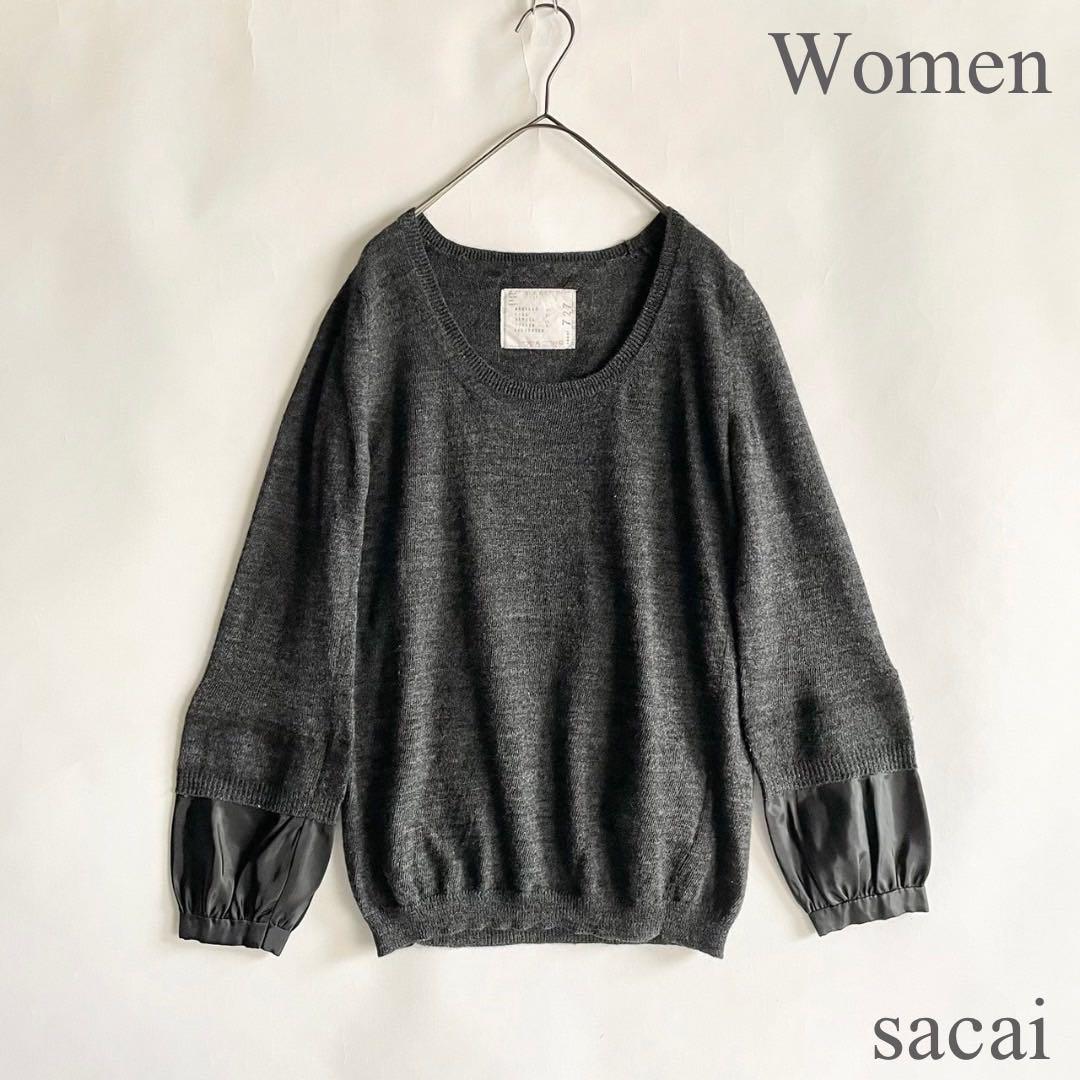 sacai】綺麗なバランスの定番ドッキングニット｜【公式