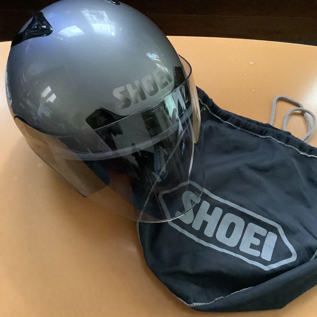SHOEI★オープンフェイスヘルメット★J-Force★シルバー銀色★中古良品