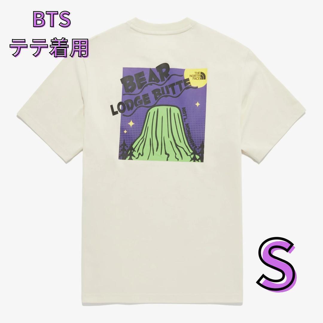 BTS V 着用モデル 新品 韓国限定 ノースフェイス Tシャツ