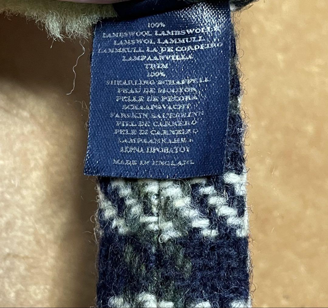 BURBERRY イヤーマフ グリーンチェック柄