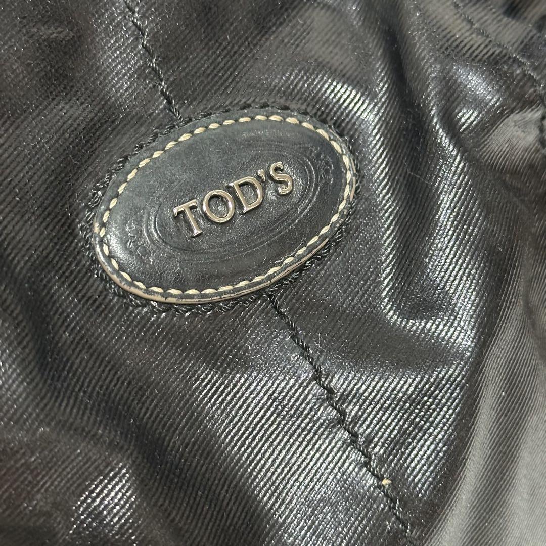 良品✨トッズ Gライン 2WAY パテントレザー 肩掛け トートバッグ 黒 ブラ 良品✨トッズ Gライン 2WAY パテントレザー 肩掛け トートバッグ