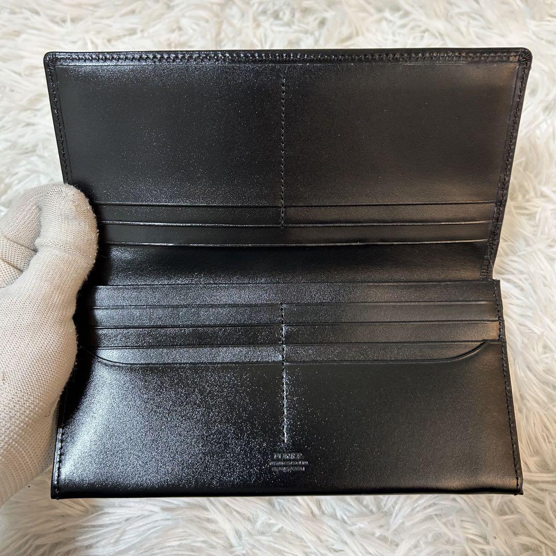 未使用級✨シーン/人気】ポーター 長財布 ブラック レザー ロゴ