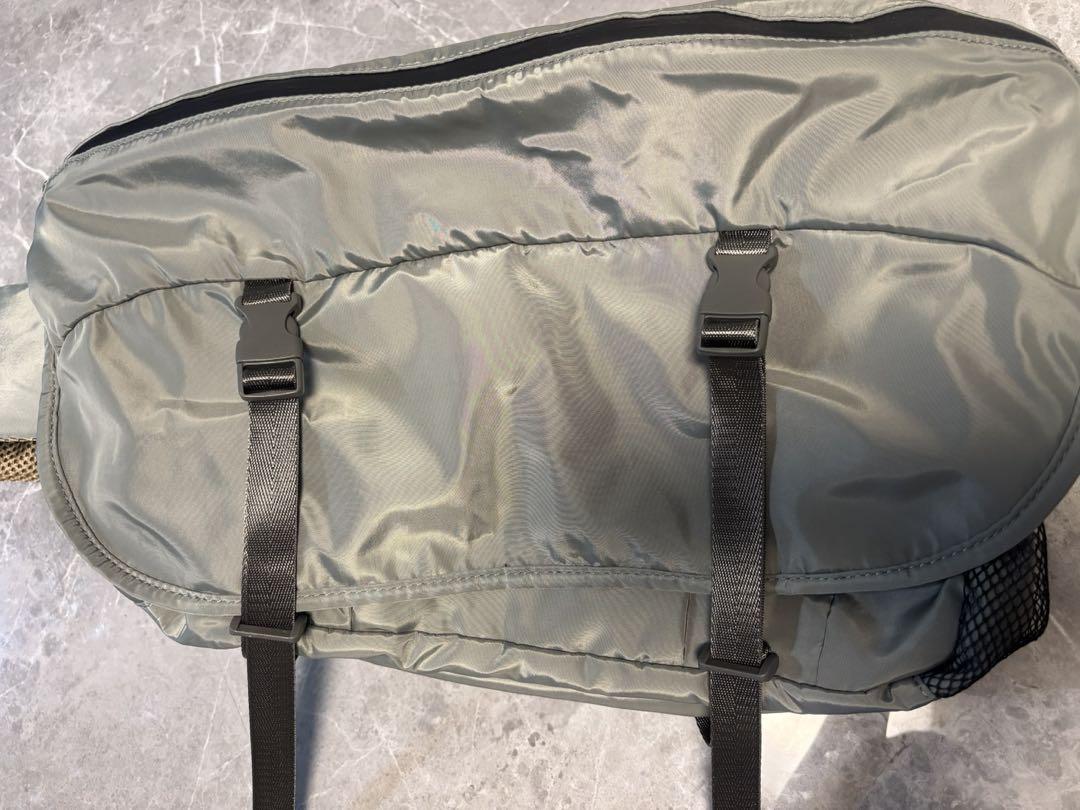 JEANASIS ハッスイロゴメッセンジャーBAG カーキ