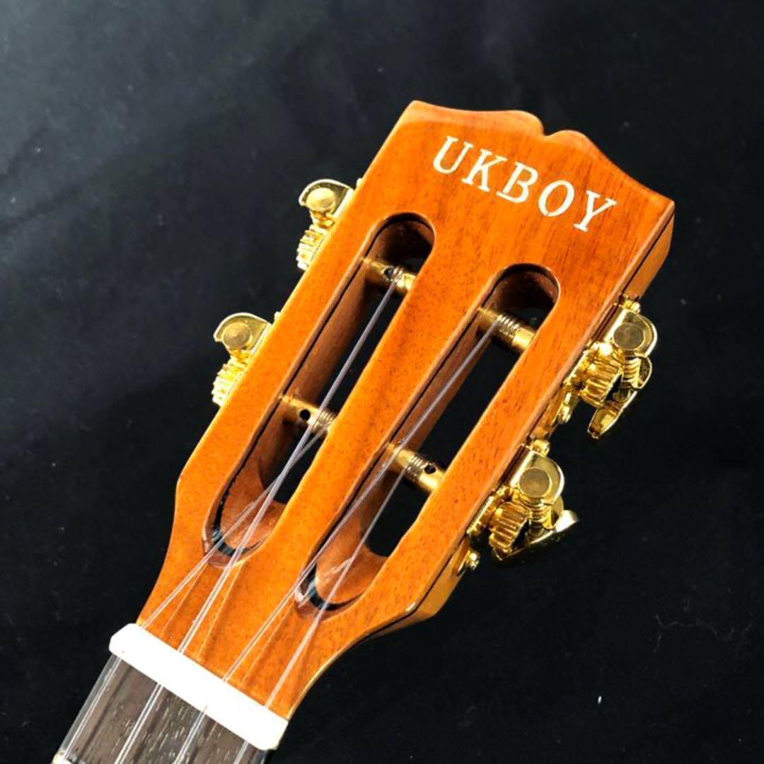 大得価国産 UKBOY 寄木細工のコンサートウクレレ プロ調整品 123lv-m36114010300 コア材総単板 国産正規品