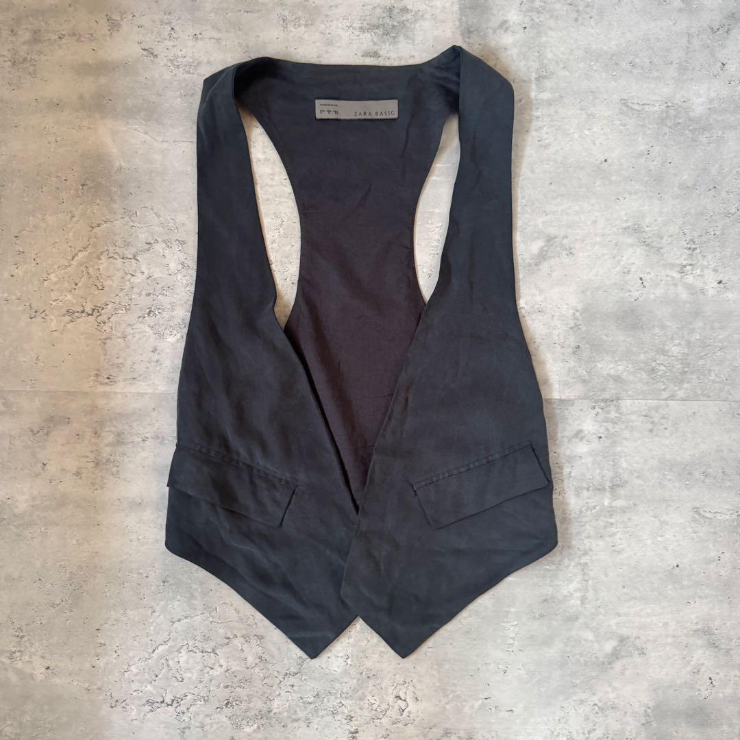 ZARA BASIC ザラ　ベスト　ブラック　グレー