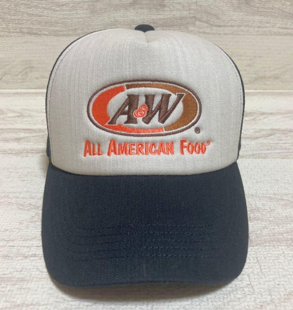 新品未使用 沖縄 A&W エンダー ロゴメッシュキャップ ブラック
