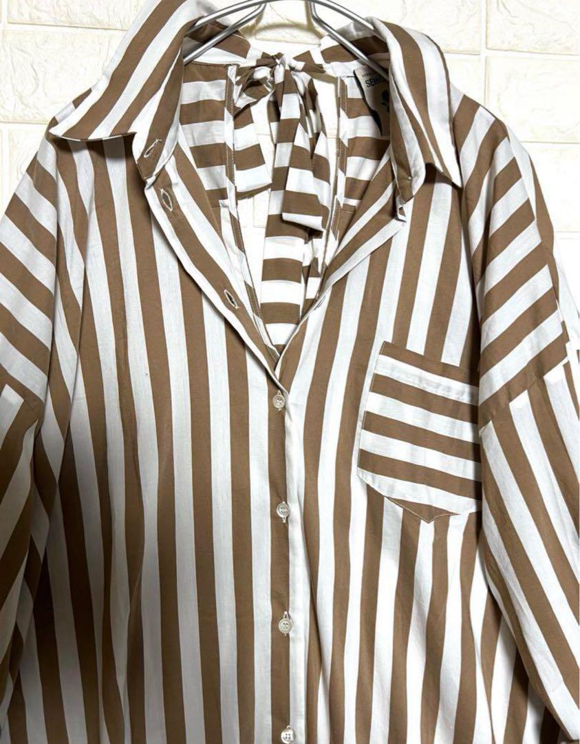 《SEMICOUTURE》ビックシルエット　ビックシャツ　ブラウス　新品
