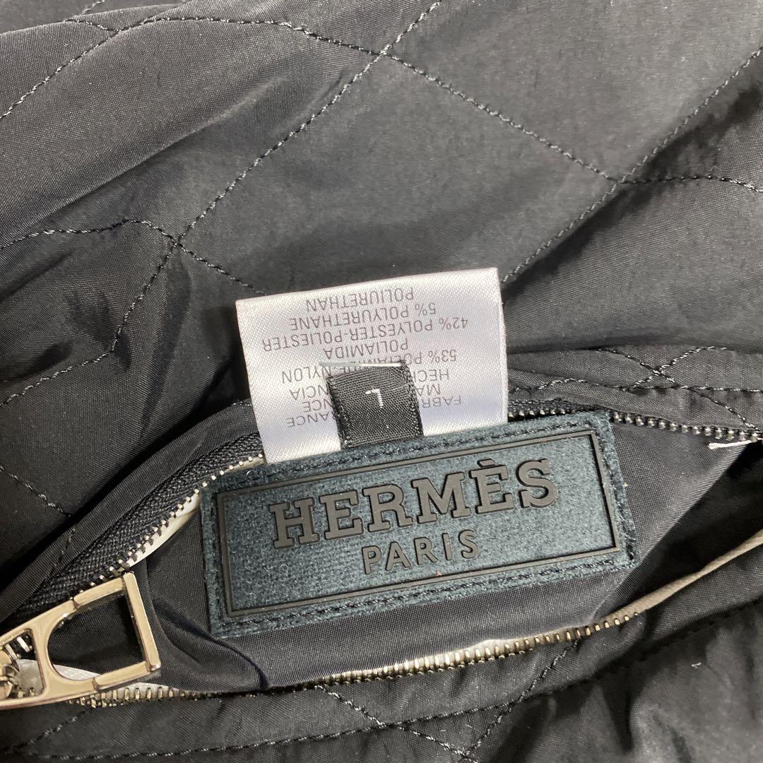 HERMES   リバーシブルナイロンブルゾン　  LARGE