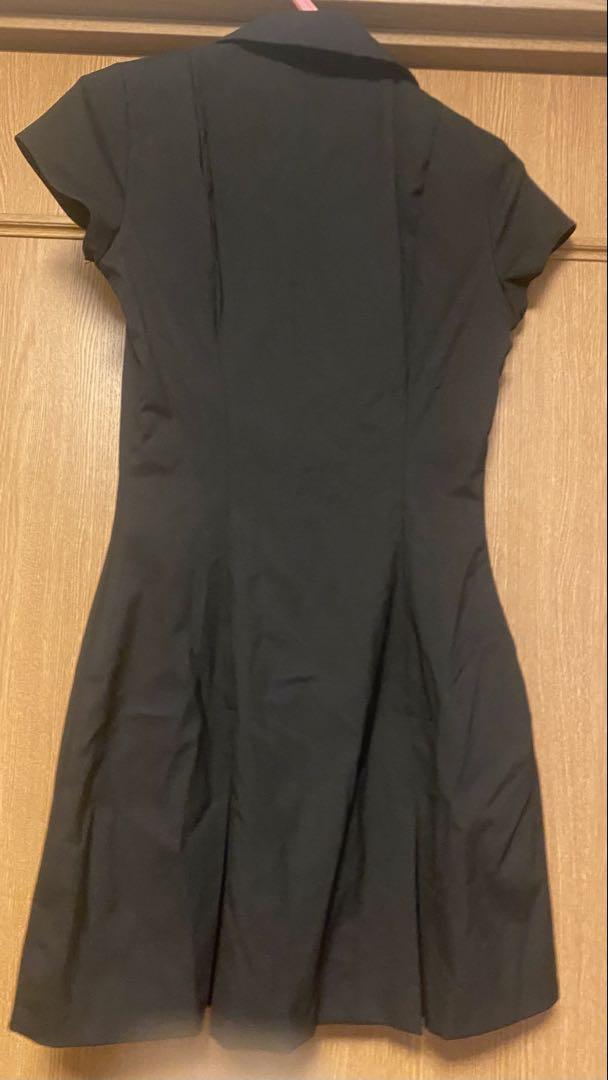 ZARA ボックスプリーツショートワンピース Mサイズ - メルカリ