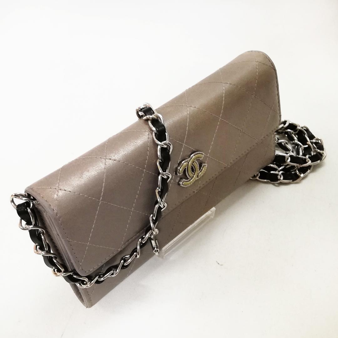 【良品】CHANEL(シャネル) マトラッセ 長財布 限定ココ シルバー グレー 【良品】CHANEL(シャネル) マトラッセ 長財布 限定ココ シルバー グレー