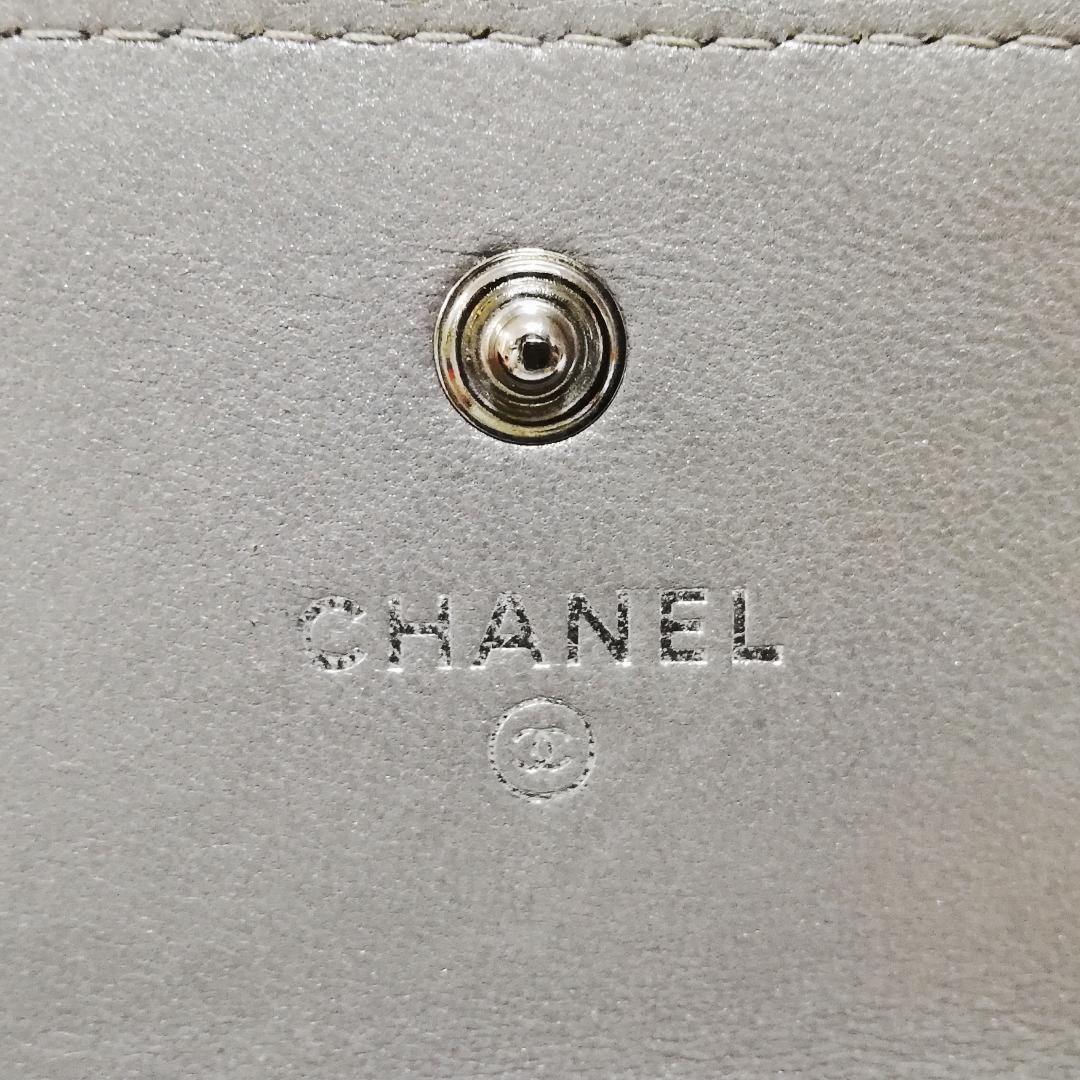 【良品】CHANEL(シャネル) マトラッセ 長財布 限定ココ シルバー グレー 【良品】CHANEL(シャネル) マトラッセ 長財布 限定ココ シルバー グレー