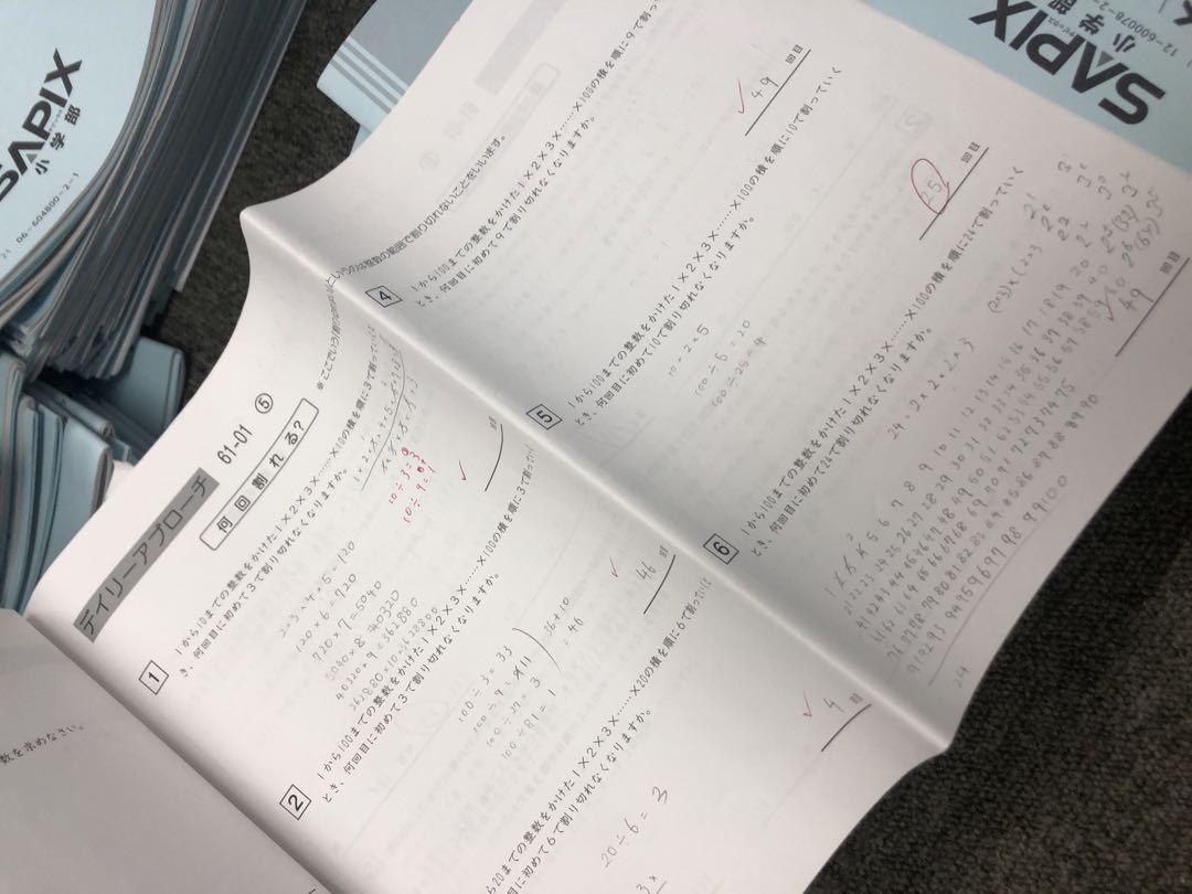 サピックス6年算数　開成対策　デイリー/春夏/日特/冬期/正月他　2025年受験 サピックス6年算数 開成対策 デイリー/春夏/日特/冬期/正月他