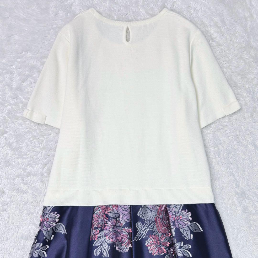 極美品】ローズティアラ 大きいサイズ42（XL）花柄ドッキング