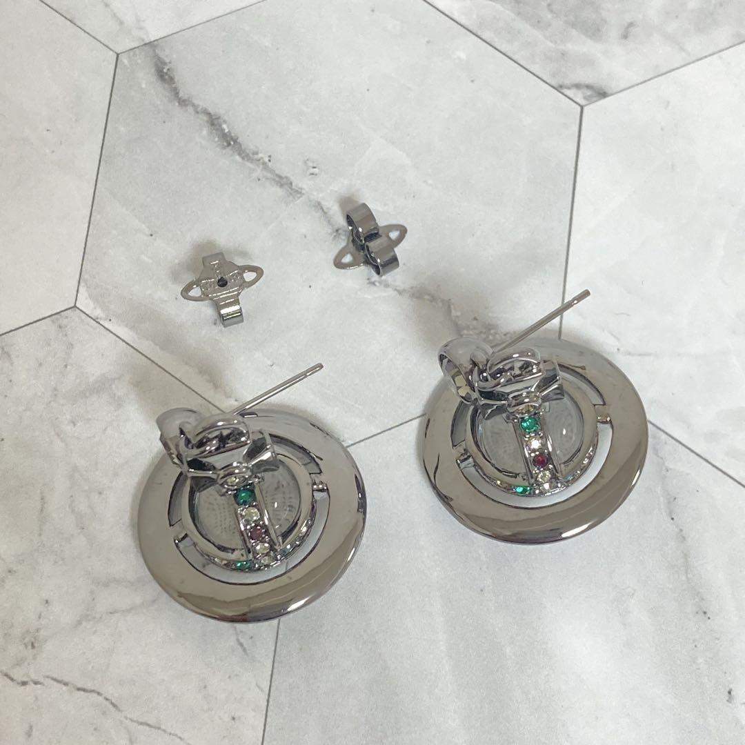 Vivienne Westwood タイニーオーブピアス　ガンメタ