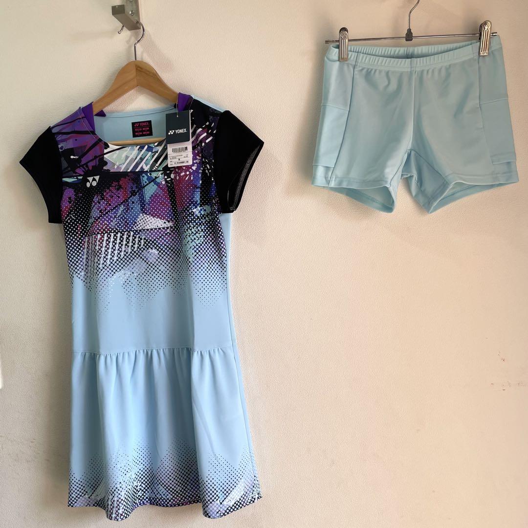 公式通販サイトセール 新品 テニス 水色 ワンピース(インナースパッツ付) ヨネックス YONEX ウェア