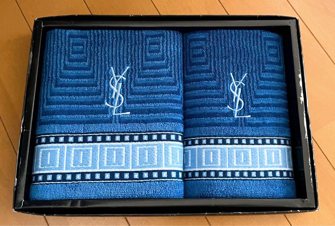 サンローラン YSL ロゴ フェイスタオル ゲストタオル