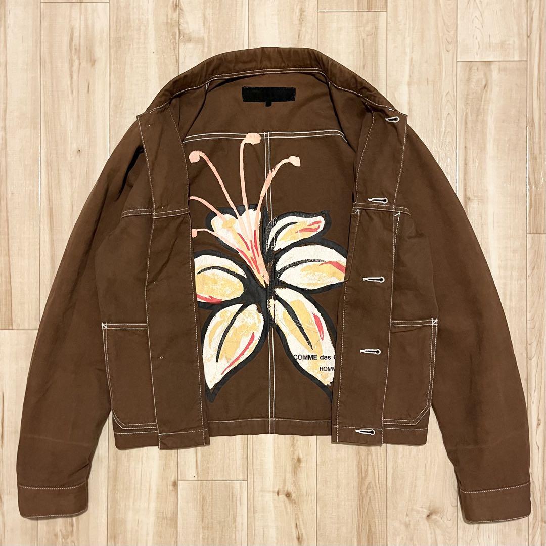 【関税込み】Comme des Garcons グレー Flower ジャケット COMME des GARÇONS HOMME PLUS presents us with a floral dream