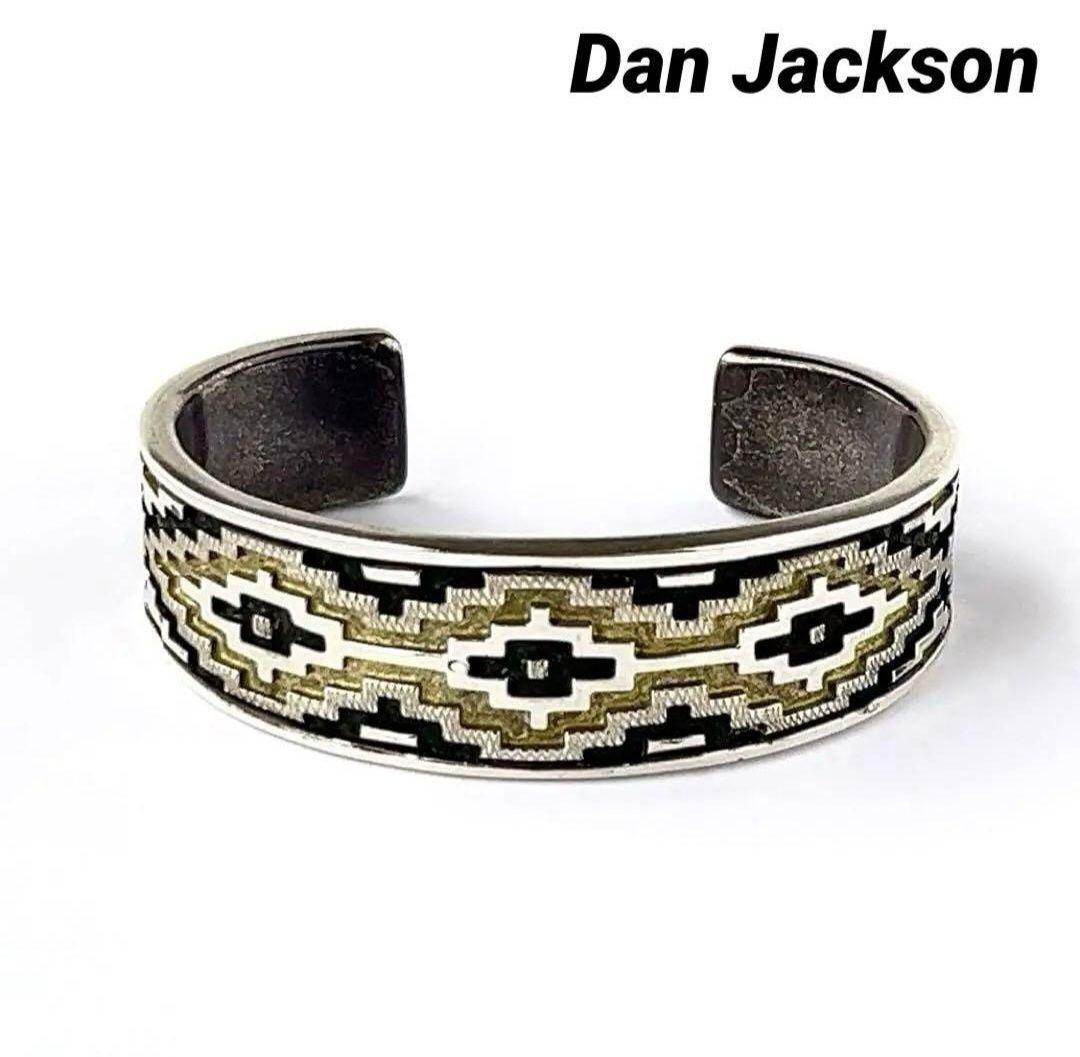 ナバホ族 ダンジャクソン ラグオーバーレイバングル ブレスレット ジュエリー
