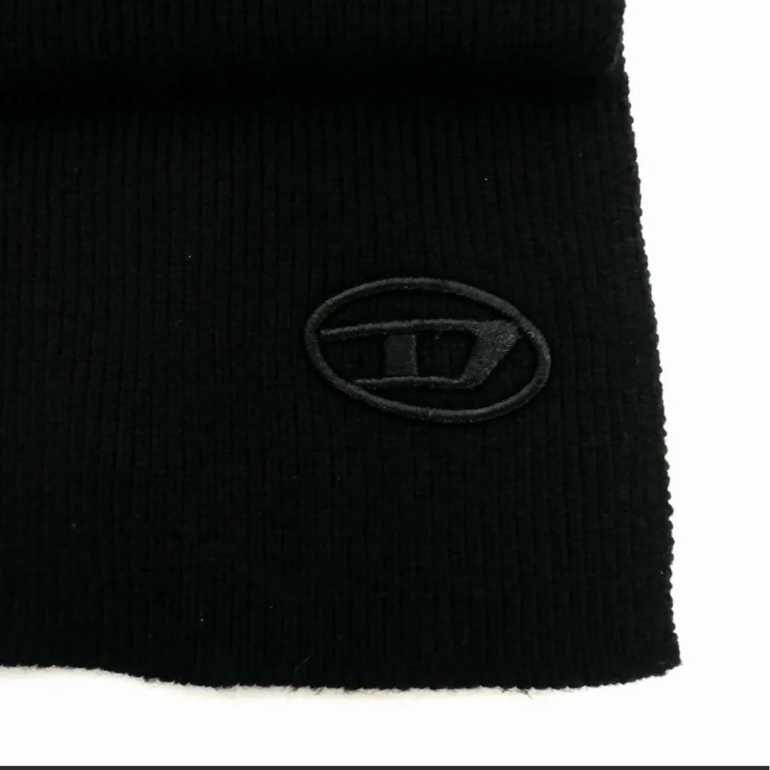 「新品」　DIESEL ロゴマフラー ブラック　y2k