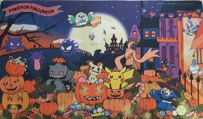 予約 海外 プレイマット ハロウィン ポケカ ポケモンカードゲーム